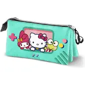 KARACTERMANIA Dreifaches Federmä ppchen Jeu vidéo Hello Kitty et ses amis
