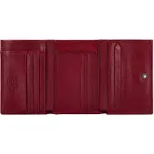 WITTCHEN Porte-monnaie femme en cuir, horizontal, rouge, cuir naturel