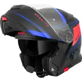 Bogotto Casque modulable H271 BT Taog Bluetooth, noir mat/rouge/bleu, XS