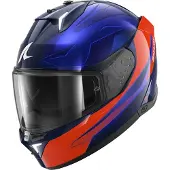 Shark Skwal i3 Mekarium, casque intégral ,Noir/Orange/Bleu ,L