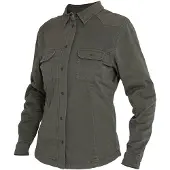 John Doe Motoshirt Basic, chemise/veste femmes ,Vert Foncé ,M