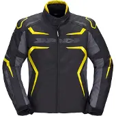 Spidi Veste textile pour moto Race-Evo H2Out, noir/gris/néon, 2XL