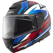Schuberth C5 Zenith Casque Modulable Blanc/Bleu/Rouge 63 unisex