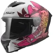 LS2 Ff820 Rapid Iii Poppies Ii Casque intégral Rose S Rose S