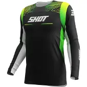 Shot Race Gear Contact Apex Long Sleeve Jersey Noir 3XL Homme