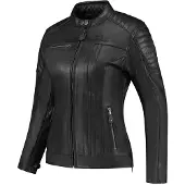 Rusty Stitches Alice blouson de cuir pour femme, noir, 38