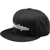 Troy Lee Designs Flat Bill Signature Cap Noir