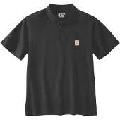 Carhartt Short Sleeve Polo Noir S Homme