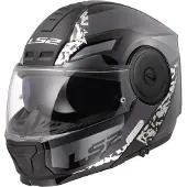 LS2 LS2FF902ScopeIIOxydNoirTitanium06CasqueModulable Taille XS