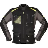 Modeka Talismen Veste Textile Noir/Gris/Jaune 3XL hommes