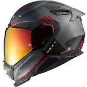 NEXX X.WST3 Fluence Gris Rouge Mat Casque Intégral Taille L