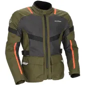 Acerbis Veste textile de moto Ramsey, modèle long, avec ventilation, couleur vert/orange, taille M