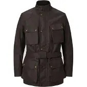 Belstaff Veste Trialmaster pour moto, en cire, couleur acajou, taille M