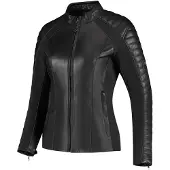 Rusty Stitches Donna Blouson en cuir de moto pour femmes
