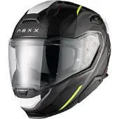 NEXX X.TR Carbon Rush, casque intégral ,Mat Noir/Jaune Néon/Blanc ,L