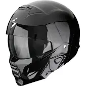 Scorpion EXO-Combat II Solid, casque modulaire ,Noir ,L