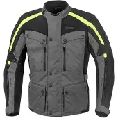 GMS Temper Veste Moto Textile Grise Noire Jaune Taille L