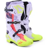Alpinestars Bottes Tech 10 Supervented Purple Yellow Fluo Diva Pink
