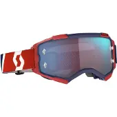 SCOTT Fury Lunettes de Motocross rouge/bleu