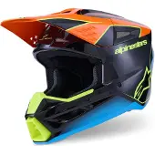 Alpinestars S-M3 Fray Casque De Cross Noir/Orange/Jaune M unisex
