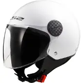 LS2 OF558 Sphere II Solid Brillant Blanc Casque Jet Taille XS