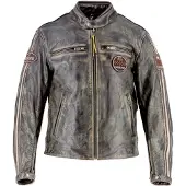 Helstons Ace, veste en cuir pour moto, marron, taille 2XL
