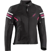 Ixon Ilana Evo Noir Fuchsia Femmes Blouson Moto Textile Taille XL
