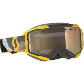 SCOTT Fury Light Sensitive Camo Lunettes de neige grises/jaunes