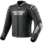 MUGENRACE Mry Blouson en cuir de moto perforé