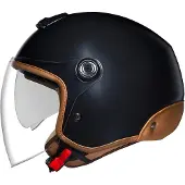 NEXX Y.10 Sunny, casque à réaction ,Noir Mat/Marron ,S
