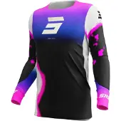 Shot Race Gear Aerolite Astral Long Sleeve Jersey Noir L Homme