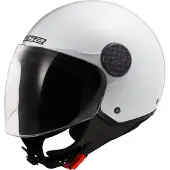 LS2 OF558 Sphere Lux II Solid Brillant Blanc Casque Jet Taille 2XL