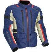 Acerbis X-Travel 2.0, veste textile unisexe ,Bleu/Beige/Rouge ,L
