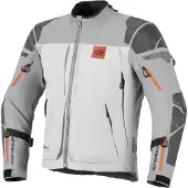 Alpinestars Nazca 3L Gore-Tex Pro, veste textile imperméable pour moto, gris/noir, taille M