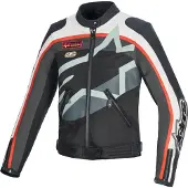 Alpinestars Idles blouson textile moto femme hydrofuge, blanc/rouge/noir, M