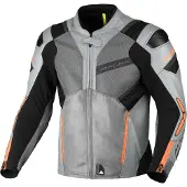 Sonstiges Galvic Blouson de moto perforé en cuir/textile