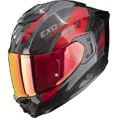 Scorpion Casque Exo-1500 Carbon Air Platted, noir/rouge, L (59/60)