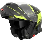 Bogotto Casque modulable Bluetooth H271 BT Taog, noir mat/jaune, taille L