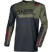 O'Neal Element Racewear Long Sleeve Jersey Vert,Noir M Homme