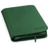 Ultimate Guard Zipfolio 160 8 Pocket Xenoskin Trading Card Folder Vert Enfants