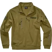 Brandit Tactical Half Zip Sweatshirt Vert 2XL Homme