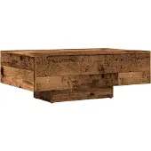 vidaXL Table basse imitation vieux bois 85x55x31 cm Bois composite