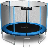 Neo-Sport Trampoline de jardin 10ft/312cm avec filet extérieur et échelle