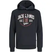 Jack & Jones Sweat-shirt bleu marine / rouge carmin / blanc