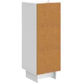 vidaXL Buffet blanc 33 x 34,5 x 90 cm en aggloméré