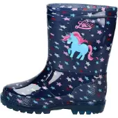 Lico Bottes en caoutchouc 'Stormy' bleu / rose