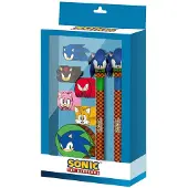 KARACTERMANIA Zestaw Artykuów Papierniczych Sonic - Je 8 Elementów