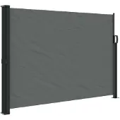 vidaXL Store latéral extensible Anthracite 140x500 cm