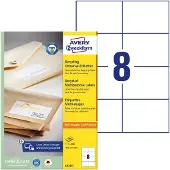 Avery Zweckform Étiquettes universelles recyclées