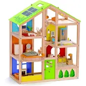 Hape Maison de Poupées - 74 cm - Maison toutes saisons - - UneTaille - Maison de Poupées